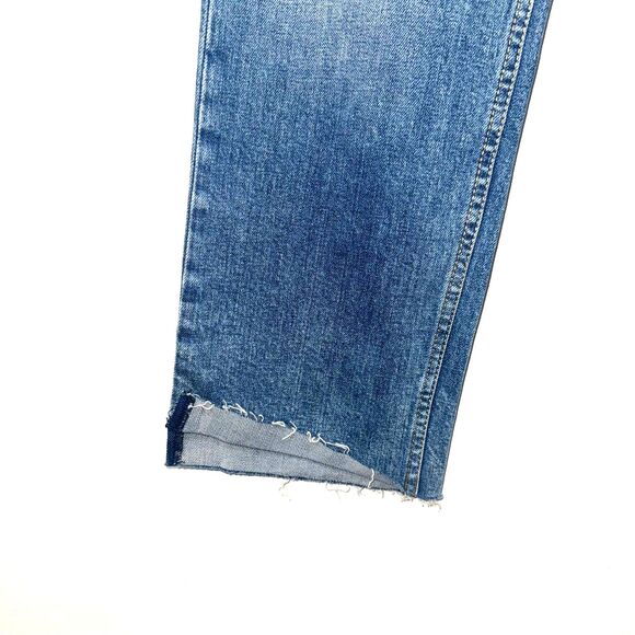 Hudson Remi High Rise Straight Crop Step Fray Hem Jean - Blue 26 - Picture 6 of 11